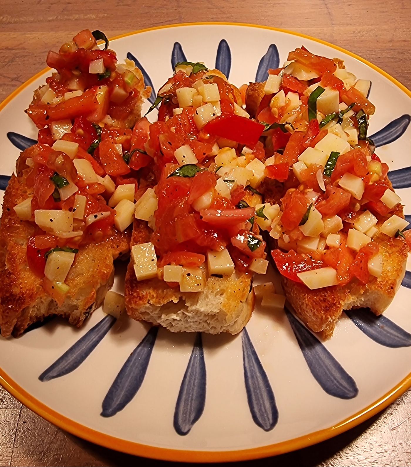 Bruschetta — Stracciatella e Pomodorini
