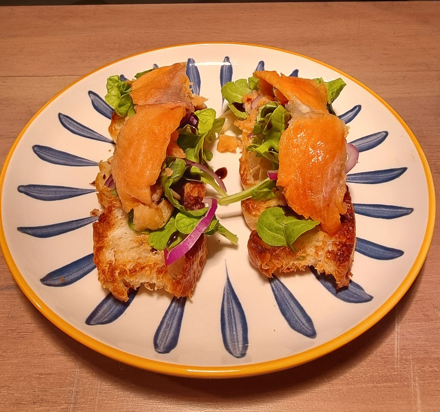 Bruschetta — Smoked Salmon