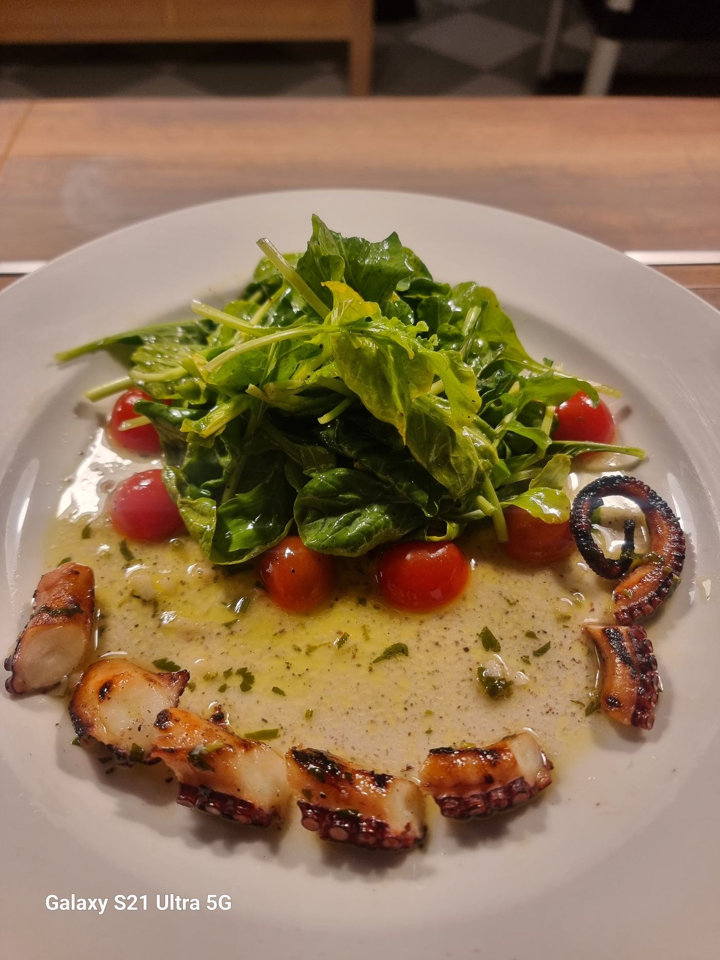 Arugula and Grilled Octopus