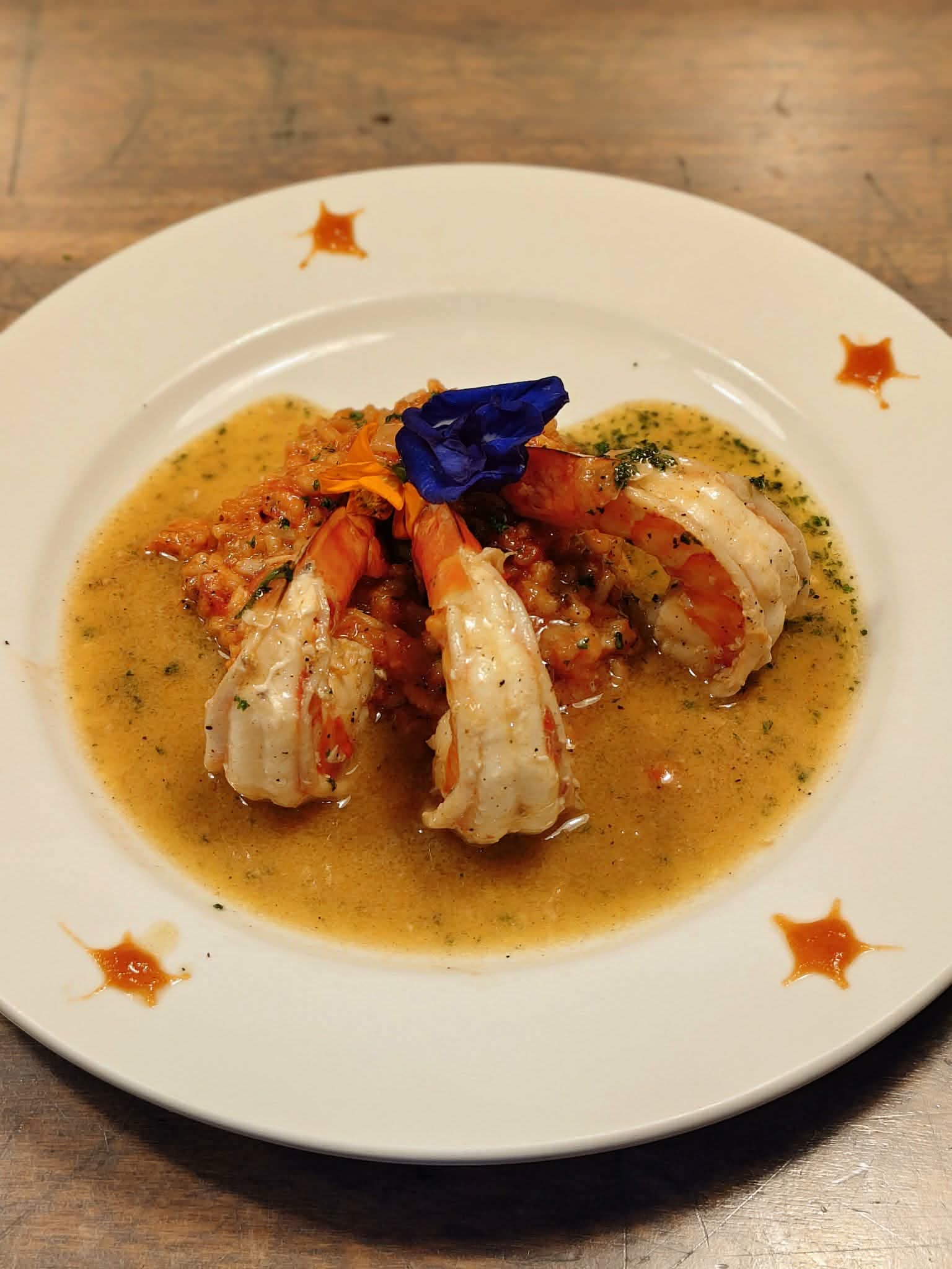 Prawns with Scampi Sauce