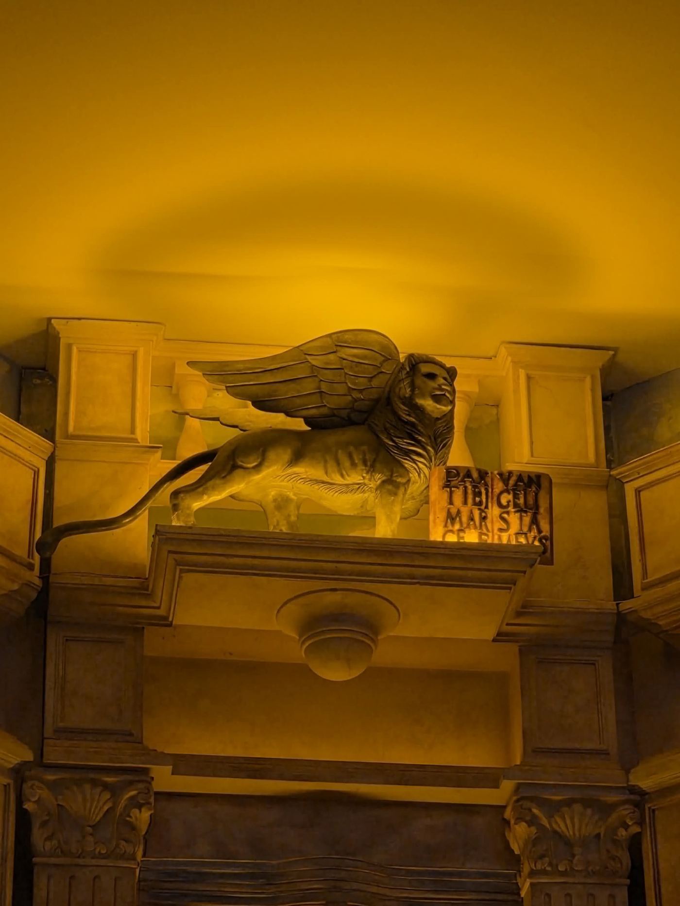 Winged lion relief, symbol of St. Mark the Evangelist
